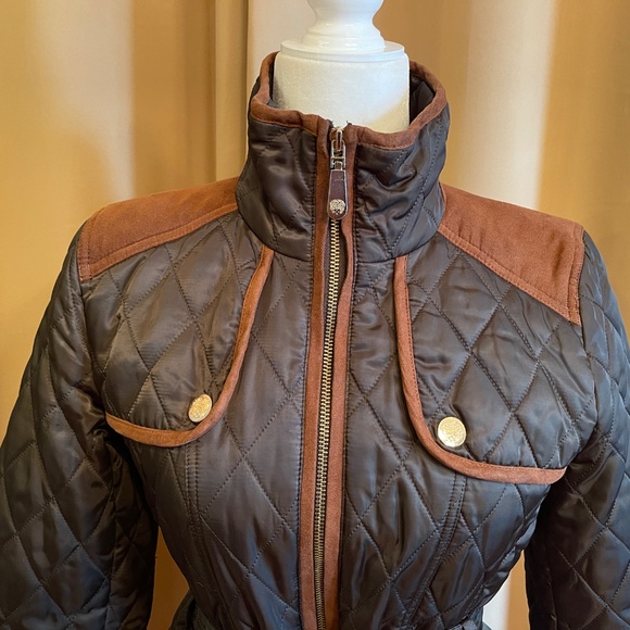 NEW! Vince Camuto Belted, Quilted Jacket Size Petite Small - Picture 7 of 15